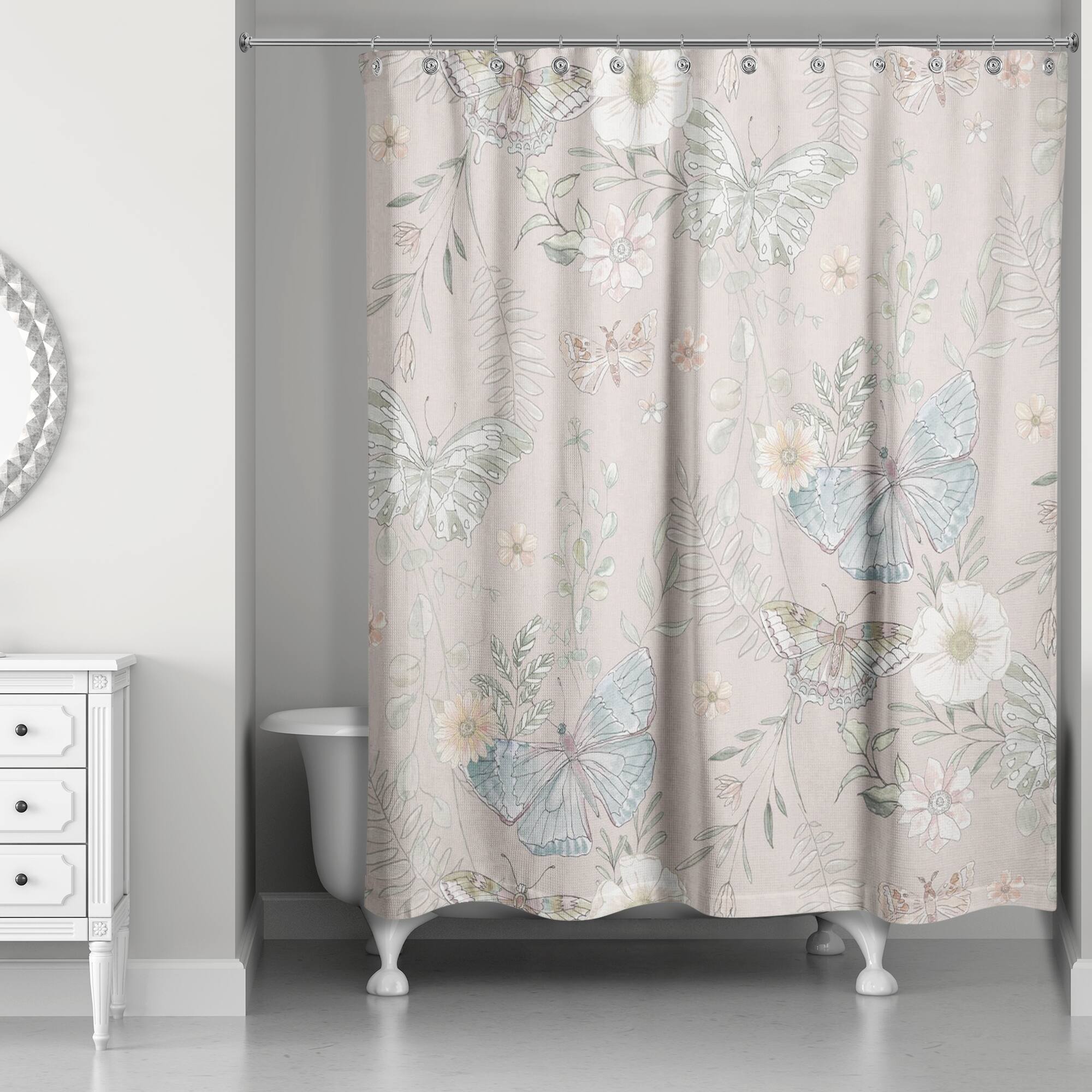 Butterflies Shower Curtain